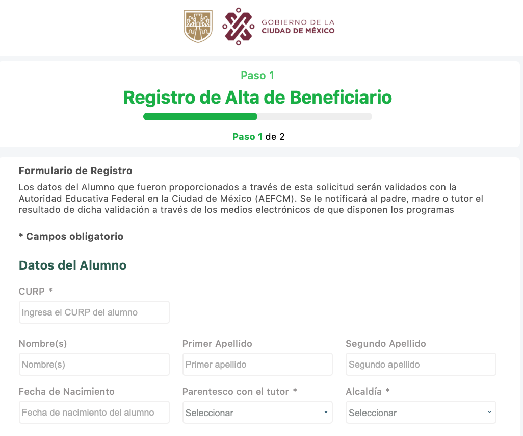 Registro Bienestar Para Niñas Y Niños Mi Beca Para Empezar 2021